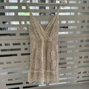 Ivory/nude Speechless mini dress
